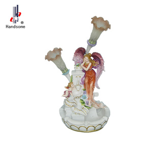 16.5" keramische handgeschilderde hars fee porseleinen thuis decoratieve vaas