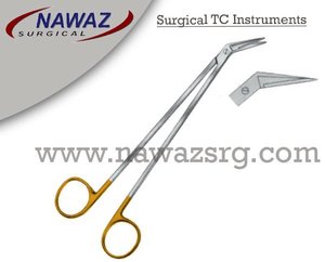 Tijeras Supercut Personalizadas Potts Smith Vascular TC Curvas de 19 cm, Ángulo de 45°, Acero Inoxidable Plateado y Dorado, Quirúrgicas Manuales de Alta Calidad - Product Image 2