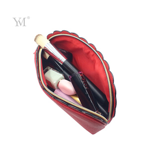 Mode personnalisé fermeture à glissière rouge pochette sac cosmétique usine directe Offre Spéciale élégant cadeau sacs de maquillage - Product Image 2
