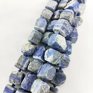 Natural Nugget Crystal Raw Colors Lapis Lazuli/ Amazonite Stone/ Tiger Eye/Amethyst/Rose Quartz Irregular Rough Strands Buyers