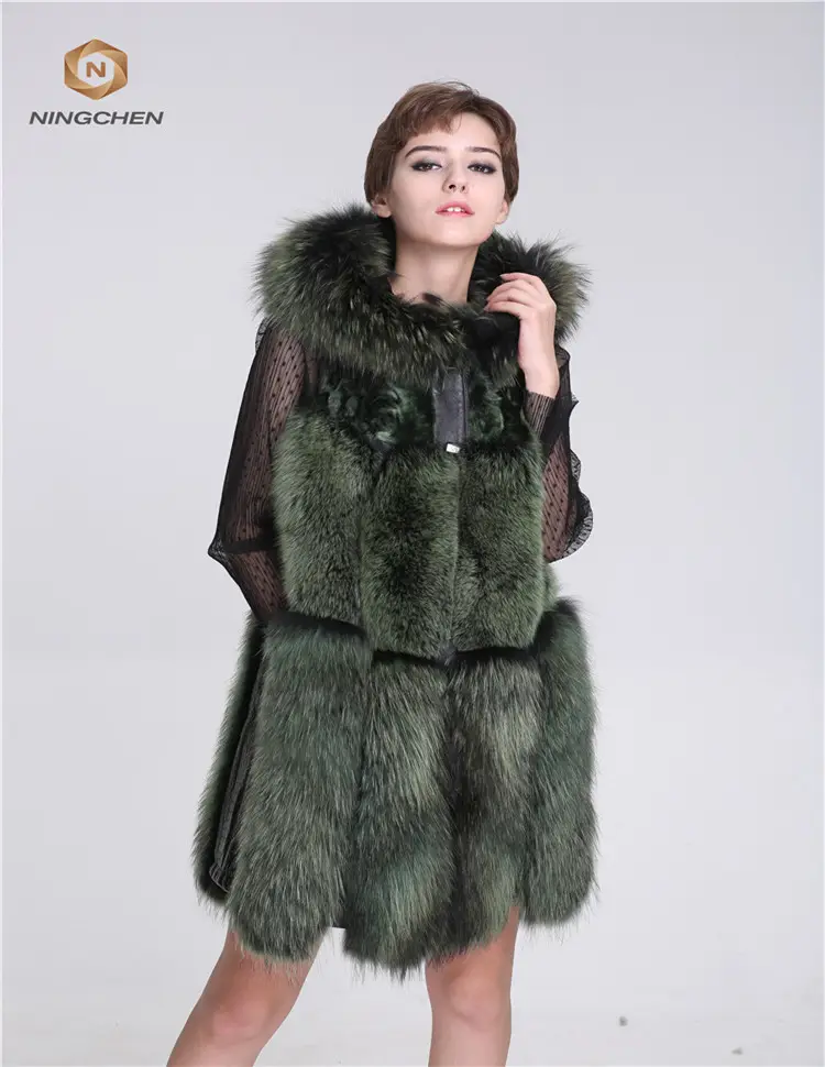 Fashion women russian style short fox fur coat for winter Latest Women Fashionable Fox Fur Jacket Lovely Beautifur Real Silver