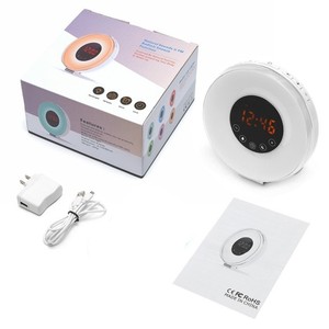 2017-clasificado despertador digital luz amanecer reloj despertador con multicolor luz de la noche - Product Image 5