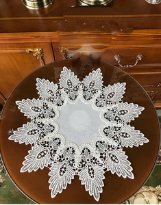 Stile europeo pizzo di natale tavolo <span class=keywords><strong>da</strong></span> pranzo <span class=keywords><strong>runner</strong></span> moderna calda di vendita del merletto stuoia di tabella e <span class=keywords><strong>runner</strong></span> - Product Image 3