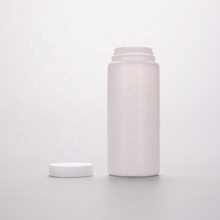 Flacon vide en HDPE blanc pour poudre, flacon secoueur pour poudre de fibres, flacon en plastique pour fibres capillaires, flacon miniature pour poudre pour soins de la peau et du corps