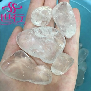 Pietra Naturale <span class=keywords><strong>di</strong></span> Quarzo Cristallino Levigata e Lucidata, <span class=keywords><strong>Cristalli</strong></span> Levigati - Product Image 2
