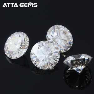 Venta al por mayor 6,5mm <span class=keywords><strong>1</strong></span> <span class=keywords><strong>quilate</strong></span> sintético blanco <span class=keywords><strong>Diamante</strong></span> Suelto anillo precio por <span class=keywords><strong>quilate</strong></span> - Product Image 5