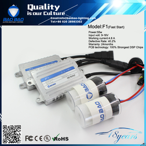 2017 de alta calidad F1 12v 24v 55W rápido brillante <span class=keywords><strong>ocultó</strong></span> kit de xenón con garantía de 2 años de China BAOBAO fábrica de ilumi - Product Image 4