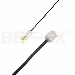 Kabel Jumper Jaringan RJ45 Ramping Ultra Tipis OD:1Mm X 4Mm OD Cat6a U/UTP