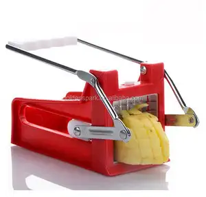 Aço inoxidável Francês Fry Cortador de Batata Vegetal Slicer Chopper Dicer 2 Lâminas