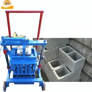 Yaygın olarak kullanılan elektrikli içi boş beton çimento blok tuğla yapma makinesi makinesi fiyat abd'de satılık etiyopya zambiya gana Kenya
