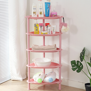 2024 multi-fonctionnel réglable 3 niveaux ménage salle de bain <span class=keywords><strong>cuisine</strong></span> stockage fruits <span class=keywords><strong>et</strong></span> légumes affichage en plastique coin étagère étagère - Product Image 2