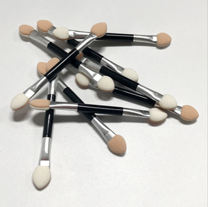 Kuas <span class=keywords><strong>Eyeshadow</strong></span> Oval dua sisi sekali pakai profesional aplikator Makeup ujung spons untuk aplikasi Eye Shadow - Product Image 5