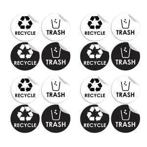 label sticker keuken ontwerp Suppliers-Recycle Prullenbak Logo Sticker Organiseren & Coördineren Vuilnis Afval van Recycling-Indoor & Outdoor-Gebruik thuis keuken