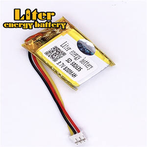 Stecker <span class=keywords><strong>2</strong></span>,0-3 P 3,7 V 602635 800 mah Wiederaufladbare lipo batterie solar li ionen polymer lithium-batterie mit PCM - Product Image 1