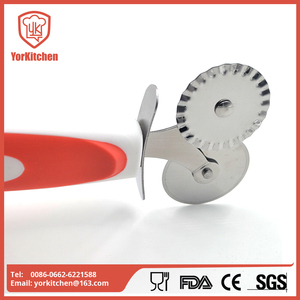 Nuevo diseño ecológico ronda de acero inoxidable de doble rueda cortador de <span class=keywords><strong>pizza</strong></span> - Product Image 1