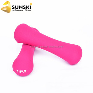 Ladies vinyl and neoprene dumbbell bone - Product Image 4