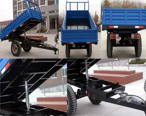 Farm Trailer 1 To Ton Customizable Version Of Agricultural Trailer Price Advantage Three-way Dumping Farm Trailer