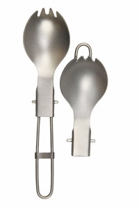 Couverts pliants, 2 pièces, CAMPING en plein air, randonnée alpinisme, en titane - Product Image 4