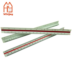 סרגל דיגיטלי קידום מכירות, סרגל נגר, משולש פלסטיק למהנדס עם אריזת הדפסה מותאמת אישית - Product Image 2