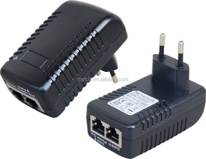 Adaptador de fuente de alimentación de CC de alta capacidad para cámaras IP, fuente de alimentación de 2-RJ45 24V DC 1A 24W, alimentación sobre Ethernet (POE), Ideal para cámaras IP VOIP WiFi - Product Image 1