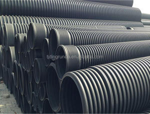 Tuyau de drainage en PE corrugé à double paroi HDPE de haute qualité 24'' Flexible Haute pression Tête ronde pour application d'eau - Product Image 6