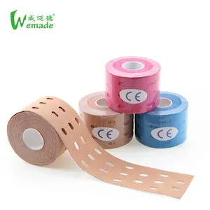 Factory Best Price Punched perforated Kiniesiology Tape Cure Holes Tape Therapy Kinesiology Tape