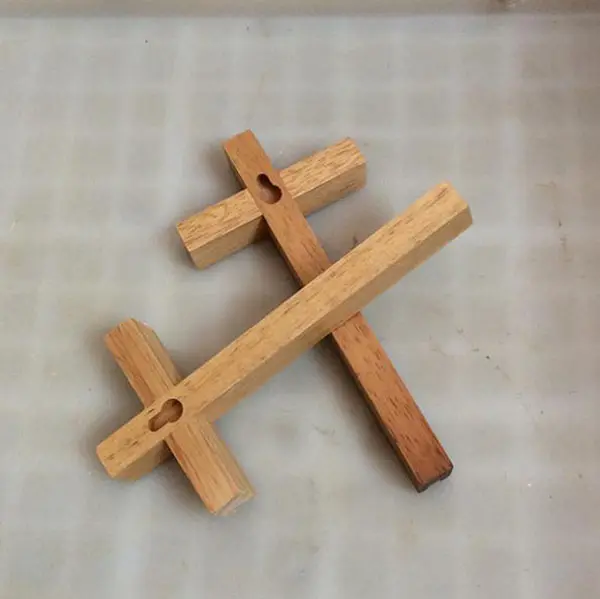 Деревянный крест, оптовая продажа, христианский натуральный крест ручной работы