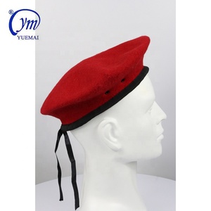 หมวกเบเรต์ทหารสีแดงทำจากขนสัตว์ ผลิตโดยผู้ผลิตจีน ปลอดภัย - Product Image 5