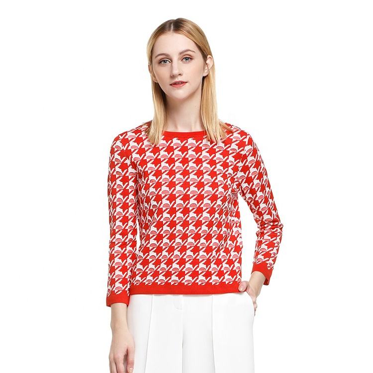 ♡pattern KNIT / WHITE×RED Berty red white sweater with nordic jacquard knit – Shop