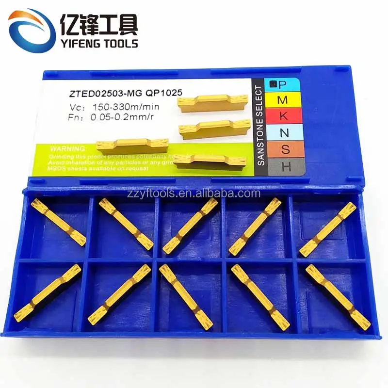 External Parting And Grooving Carbide Inserts ZTED/ZTED02503