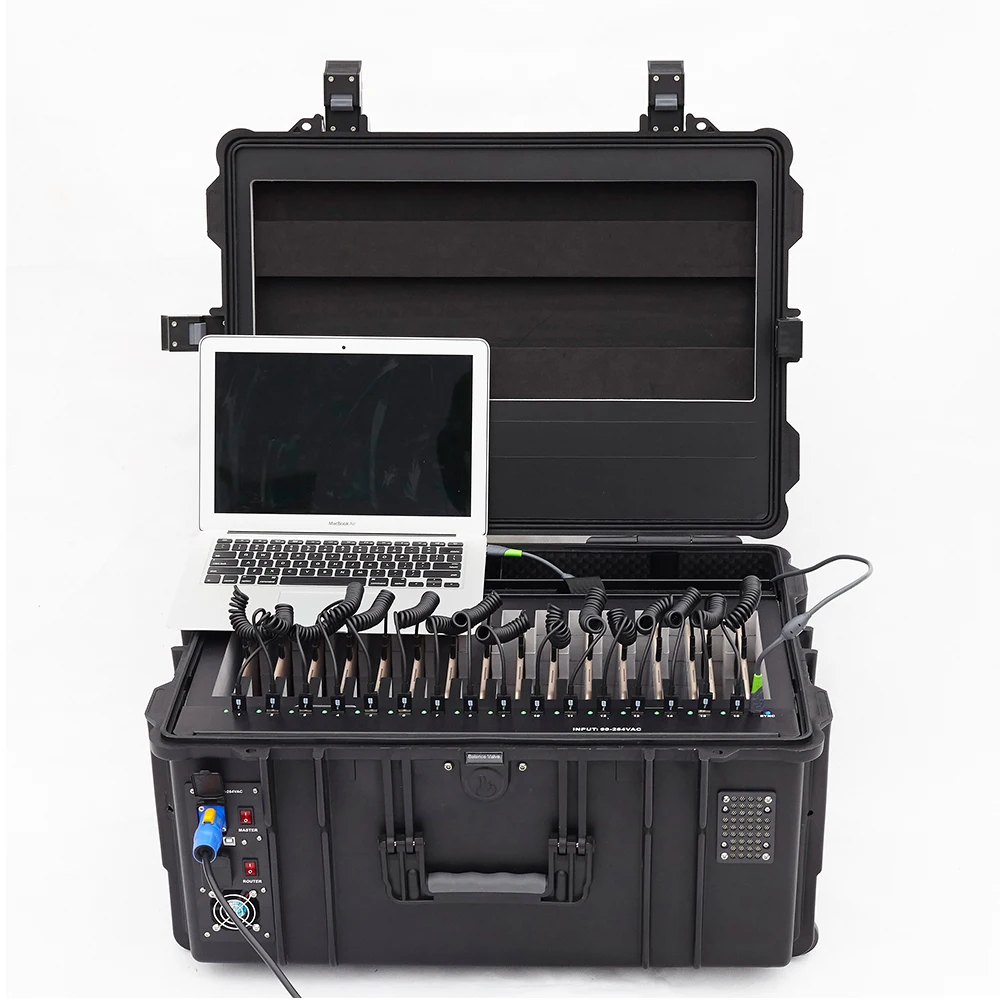 F2-16S обучающий пластиковый планшетный шкаф для хранения и зарядки с синхронизацией