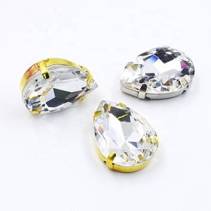 ที่ตั้งไว้ล่วงหน้าสำหรับเสื้อผ้าและเครื่องประดับแก้วคริสตัล AB 18X25mm เย็บบนคริสตัล rhinestones - Product Image 5