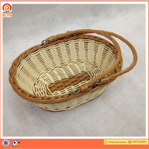 Nueva 4 Willow cesta de picnic para 4 personas vajilla ratán mimbre cesta de picnic con tapa cajas de fruta y verduras - Product Image 4
