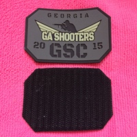 Étiquette en caoutchouc écologique avec logo 3D avec support de crochet, patch en caoutchouc d'épaule avec crochet et boucle