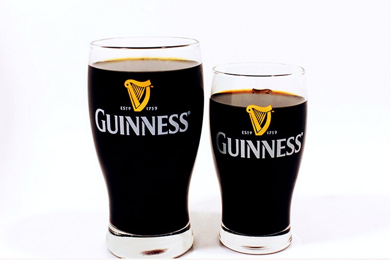 Wholesale Mold open customized glass ware for Guinness beer cup