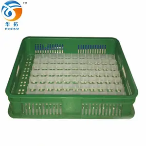 Top- de verkoop van gebruikte plastic incubator ei draaien lade met compartimenten kwartel ei incubator trays