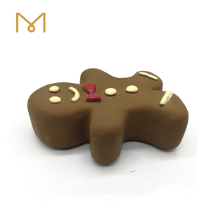 2026 yeni noel öğeleri köpek oyuncak özel Best Seller toksik olmayan Gingerbread adam Pet köpek gıcırtılı çiğnemek oyuncaklar - Product Image 6