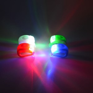 Luminaires LED de bicyclette en SIlicone, ensembles de lumières de <span class=keywords><strong>vélo</strong></span>, en caoutchouc, haute luminosité, lumière de bicyclette, de casque - Product Image 2