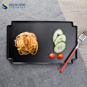 Platos de cena rectangulares de cerámica blanca, diseño bonito, para Hotel/restaurante, proveedor de China - Product Image 4