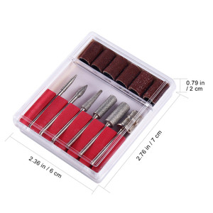 Set trapano per unghie EU trapano per unghie ricaricabile <span class=keywords><strong>2</strong></span>-in-1 trapano elettrico per unghie e lampada Iv da donna 5 in 1 100 argento 6 pezzi - Product Image 2