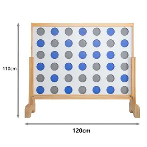 巨型草坪游戏大木制连接四排游戏