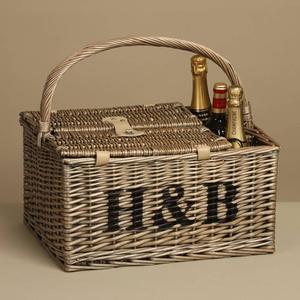 Lớn Thủ Công Truyền Thống Trống <span class=keywords><strong>Wicker</strong></span> <span class=keywords><strong>Picnic</strong></span> Hamper Giỏ - Product Image 4