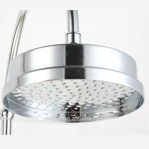 Haute Qualité multifonction chromé pluie mitigeur de douche thermostatique en laiton ensemble 3 en 1