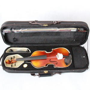 Mejor profesional de alto grado <span class=keywords><strong>barroco</strong></span> abeto cara ébano incrustaciones piezas de ajuste Matt 4/4 hecho a mano pintura violín - Product Image 4