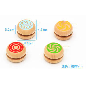 Juguete educativo clásico de madera <span class=keywords><strong>Yoyo</strong></span> Ball para niños Baby Yoyos - Product Image 2