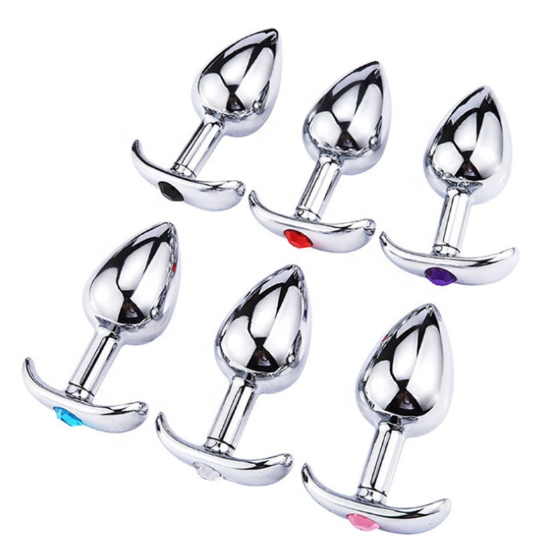 Plug Anal de Metal Cristal para Brinquedos Sexuais, Plug para Homens,  Mulheres e Casais| Alibaba.com