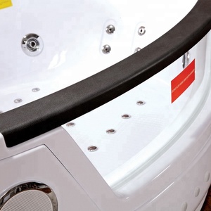Bañera <span class=keywords><strong>de</strong></span> hidromasaje esquinera acrílica, chorro <span class=keywords><strong>de</strong></span> cristal, barato, venta al por mayor - Product Image 5