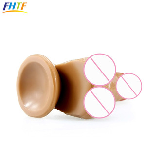 Big Size Pure Silicone Realistischer vibrierender Dildo vibrator - Product Image 4