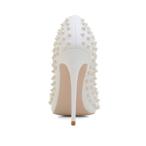 Ultima di alta tallone delle signore <span class=keywords><strong>scarpe</strong></span> di cuoio bianco bella da <span class=keywords><strong>sera</strong></span> pattini del partito <span class=keywords><strong>per</strong></span> le donne - Product Image 4