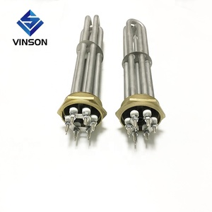 3KW/4。5KW/6KW/9KW/12KW 1.5 Inch Brass Thread Heating TubeためEngineer Water Tank/Solar Energy、Immersion Water Heating Element - Product Image 3